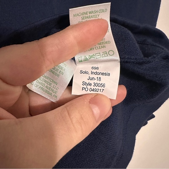 Lilly Pulitzer Lilah Navy Blue Shift Dress Gold Buttons Size Large - Picture 9 of 9